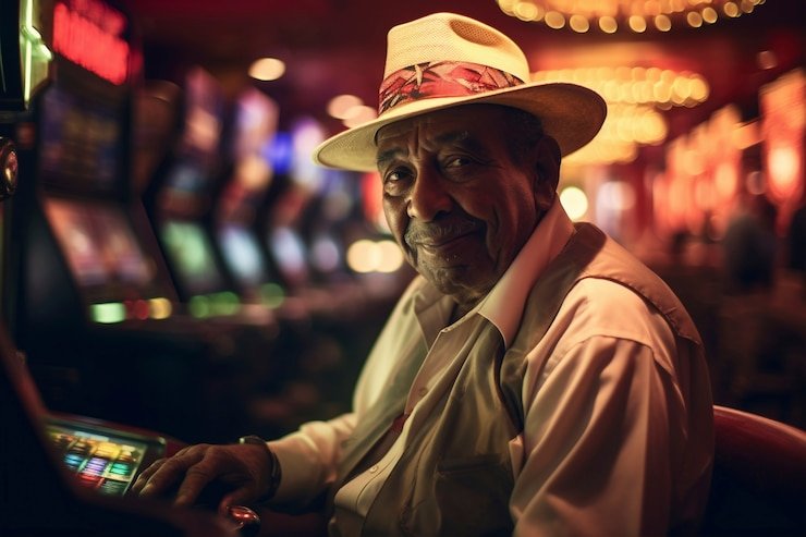 Antarmuka permainan blackjack di perangkat mobile